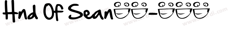 Hnd Of Sean字体字体转换